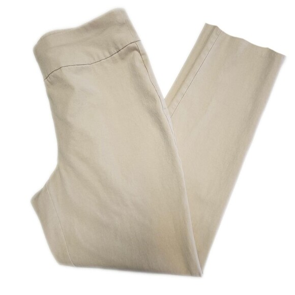 Chico's Fabulously Slimming Tan Khaki Pull On Waist Chino Pants, 8 - Picture 1 of 8